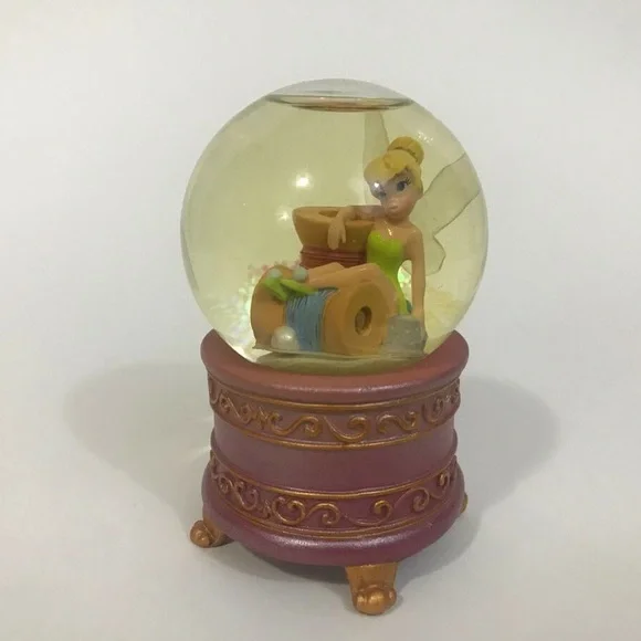 Disney Store Exclusive Mini Tinker Bell Snow Globe Fairies Edition sewing thread - Picture 1 of 7